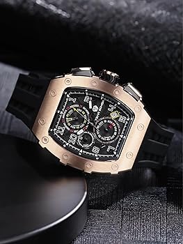 Amazon.com: TSAR BOMBA Watch for Men, Luxury Square Watch Japan